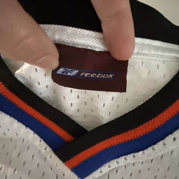 Vintage Reebok Authentic New York Knicks Stephon Marbury #3 Sewn Jersey SZ 60 - Picture 7 of 11